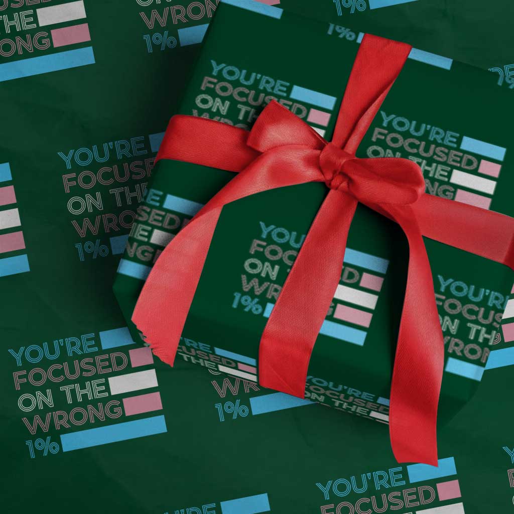 Trans Rights Wrapping Paper Roll Transgender LGBTQ Queer Pride Ally Social Justice - Wonder Print Shop