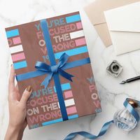 Trans Rights Wrapping Paper Roll Transgender LGBTQ Queer Pride Ally Social Justice - Wonder Print Shop