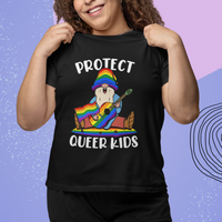 LGBT Queer Pride T Shirt Protect Queer Kids Queer Youth Gnome LGBT Pride Month Ally - Wonder Print Shop