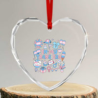 Transgender Pride In My Trans Era Heart Crystal Glass Ornament Proud Ally Support Graphic