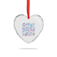 Transgender Pride In My Trans Era Heart Crystal Glass Ornament Proud Ally Support Graphic
