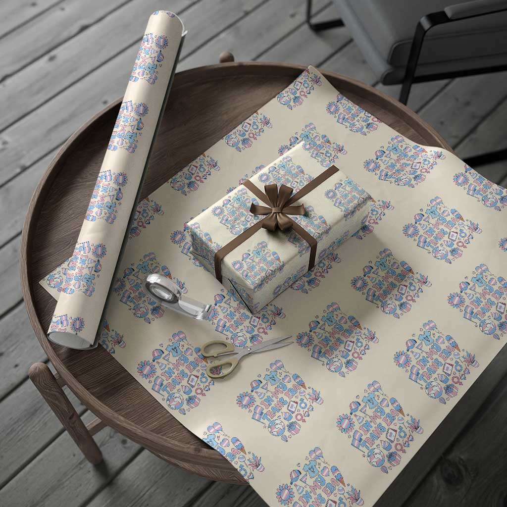 Transgender Pride In My Trans Era Wrapping Paper Roll Proud Ally Support Graphic