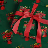 Traoré 2025 Burkina Faso Flag Wrapping Paper Roll Raised Fist Broken Chains - Wonder Print Shop