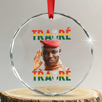 Traoré 2025 Crystal Glass Ornament African President Burkina Faso TS02