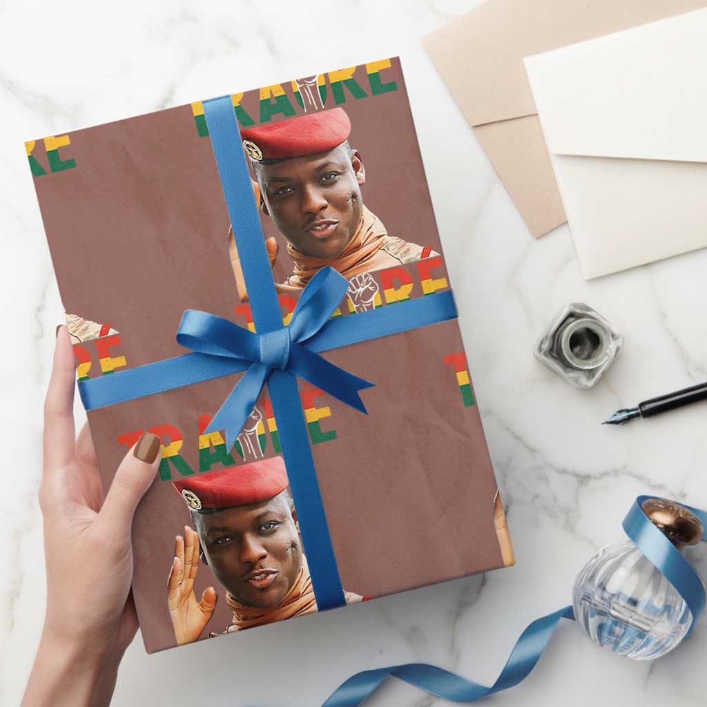 Traoré 2025 Wrapping Paper Roll African President Burkina Faso - Wonder Print Shop