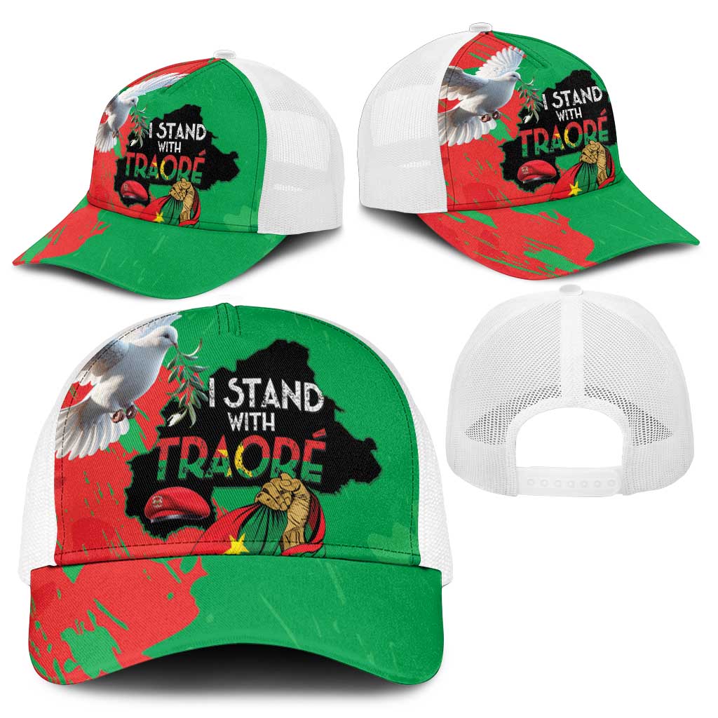 Traore Burkina Faso Baseball Net Cap I Stand With Traore - Wonder Print Shop
