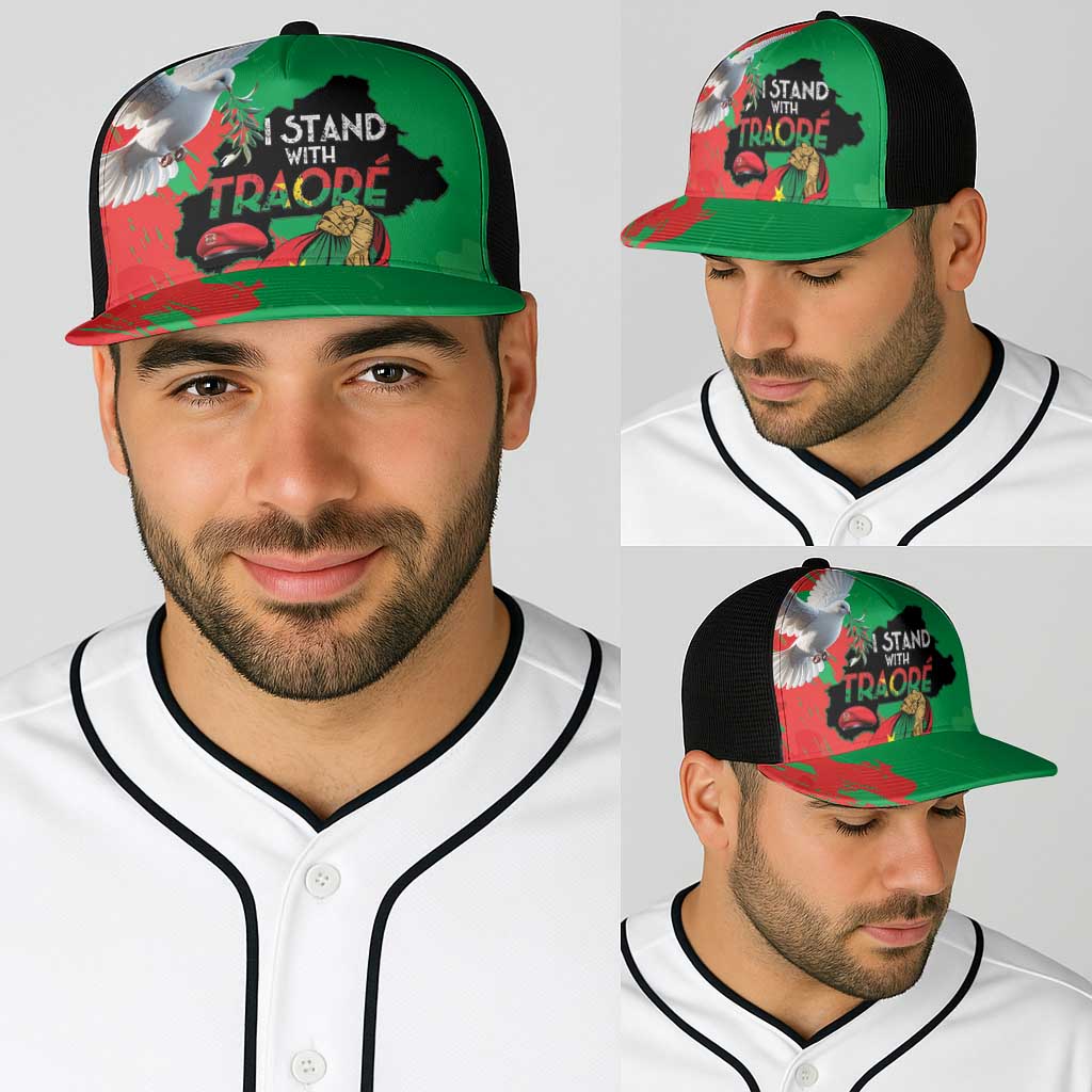 Traore Burkina Faso Baseball Net Cap I Stand With Traore - Wonder Print Shop