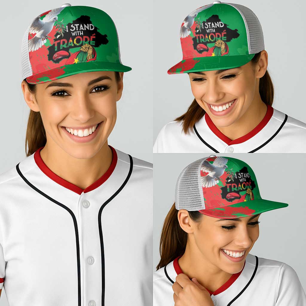 Traore Burkina Faso Baseball Net Cap I Stand With Traore - Wonder Print Shop