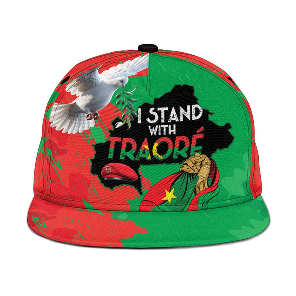 Traore Burkina Faso Snapback Cap I Stand With Traore - Wonder Print Shop