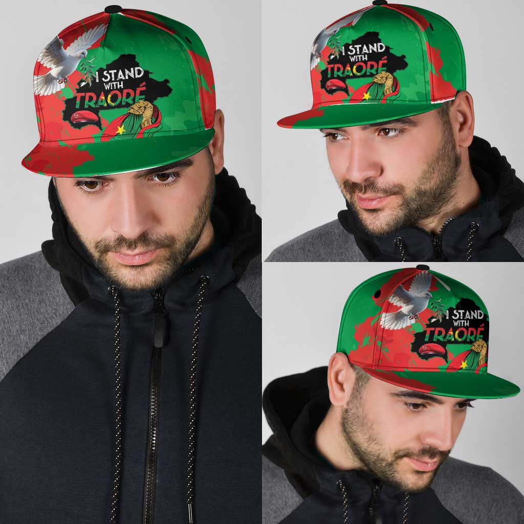 Traore Burkina Faso Snapback Cap I Stand With Traore - Wonder Print Shop