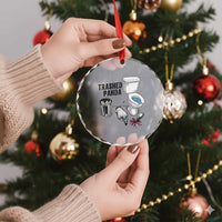 Trashed Panda Crystal Glass Ornament Funny Drunk Racoon Meme - Wonder Print Shop