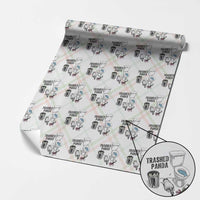 Trashed Panda Wrapping Paper Roll Funny Drunk Racoon Meme - Wonder Print Shop