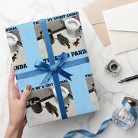Trashed Panda Wrapping Paper Roll My Spirit Animal Funny Drunk Raccoon Meme - Wonder Print Shop