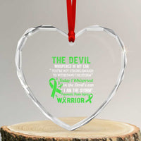 Traumatic Brain Injury Awareness Heart Crystal Glass Ornament I Am The Storm TBI Warrior - Wonder Print Shop