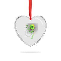 Traumatic Brain Injury Awareness Heart Crystal Glass Ornament Sunflower Hummingbird - Wonder Print Shop