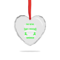 Traumatic Brain Injury Awareness Heart Crystal Glass Ornament TBI Warrior I Am The Storm - Wonder Print Shop