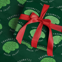 Traumatic Brain Injury Awareness Wrapping Paper Roll TBI Support - Wonder Print Shop