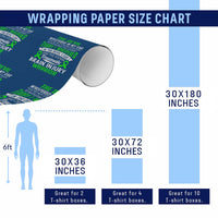 Traumatic Brain Injury Awareness Wrapping Paper Roll TBI Warrior I Am The Storm - Wonder Print Shop