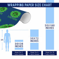 Traumatic Brain Injury Awareness Wrapping Paper Roll TBI We Fight Together Green Sunflower - Wonder Print Shop