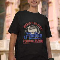 Fantasy Football T Shirt World's Okayest Player - Wonder Print Shop