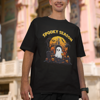 Halloween T Shirt Spooky Season Ghost Boo Scary Night Halloween Costume - Wonder Print Shop