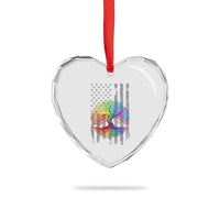 Tree of Life Rainbow LGBTQ Pride Heart Crystal Glass Ornament American Flag Gift