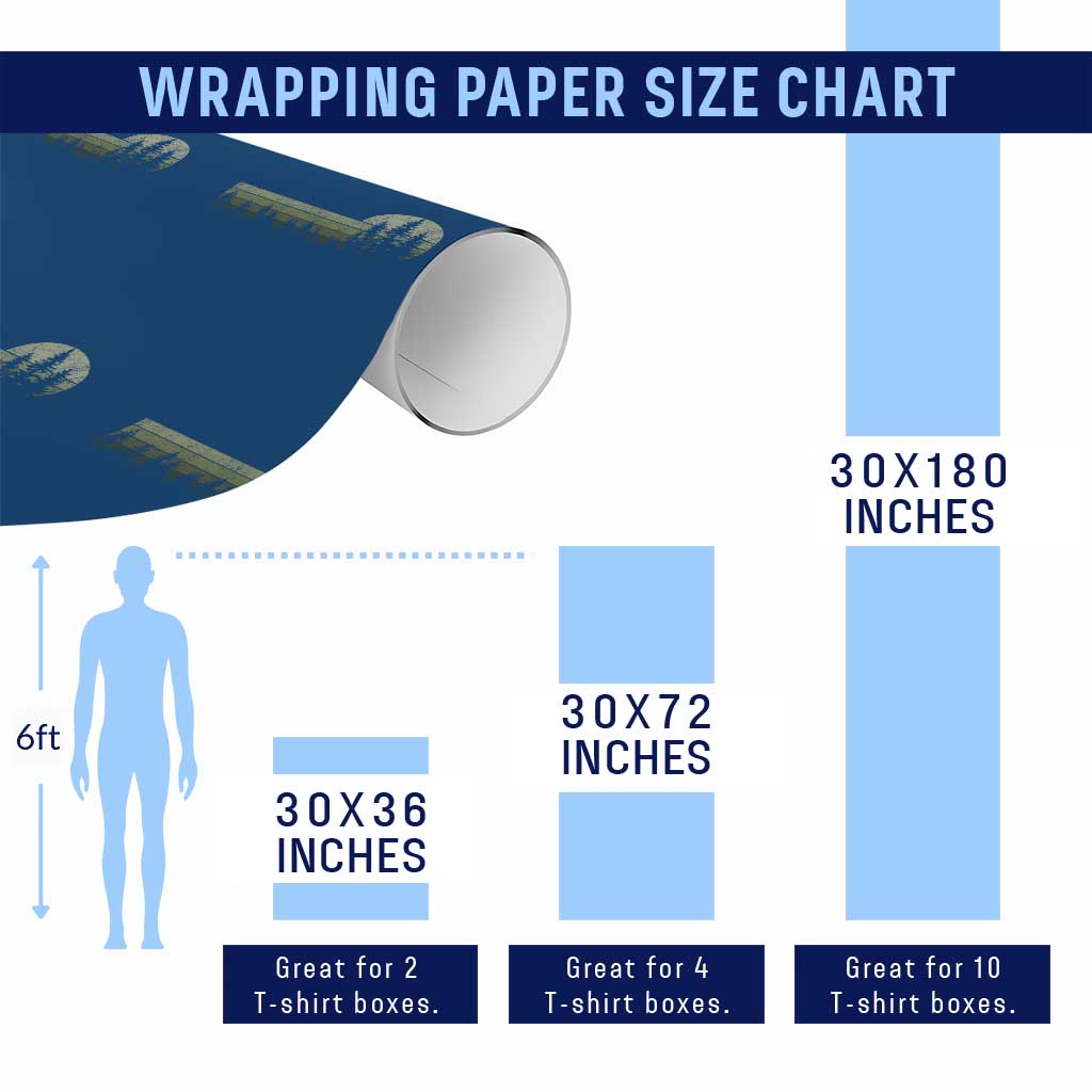 Trees Wildlife Nature Vintage Forest Wrapping Paper Roll - Wonder Print Shop