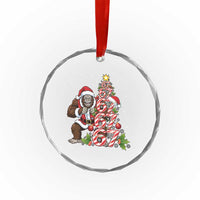 Trending Six Seven Meme Bigfoot Christmas Tree Crystal Glass Ornament Holiday Gift - Wonder Print Shop