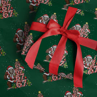 Trending Six Seven Meme Bigfoot Christmas Tree Wrapping Paper Roll Holiday Gift - Wonder Print Shop