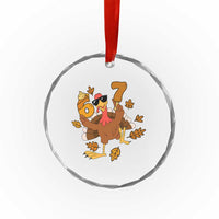 Trending Six Seven Meme Turkey Crystal Glass Ornament Funny Thanksgiving Gift - Wonder Print Shop