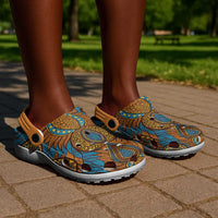 Tribal Earth African Ankara Pattern Clogs Shoes