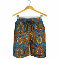Tribal Earth African Ankara Pattern Shorts for Men