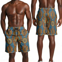 Tribal Earth African Ankara Pattern Shorts for Men