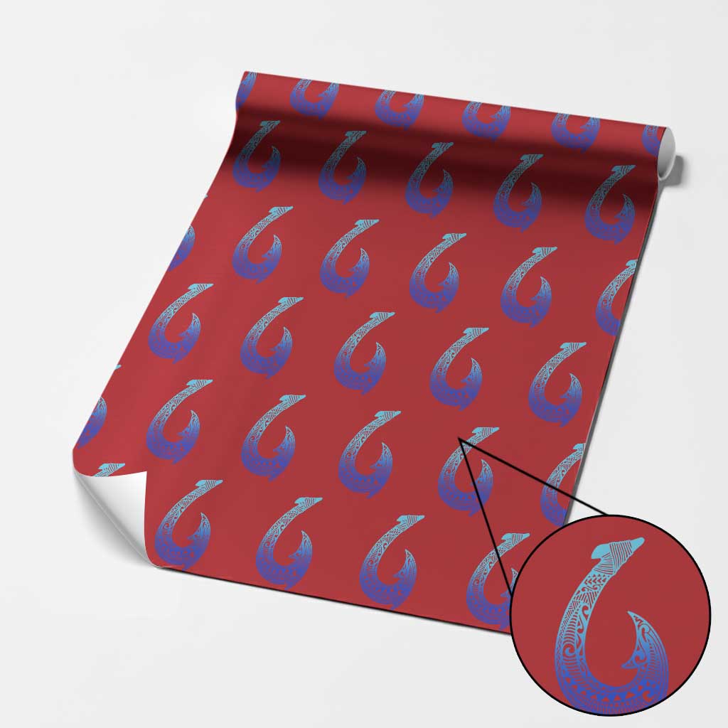 Tribal Makau Hawaiian Fish Hook Pacific Islander Hawaiian Wrapping Paper Roll