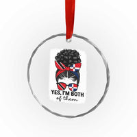 Trini Dominican Girl Crystal Glass Ornament Yes Im Both Trinidad And Tobago Dominican Pride