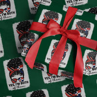 Trini Dominican Girl Wrapping Paper Roll Yes Im Both Trinidad And Tobago Dominican Pride