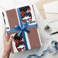 Trini Dominican Girl Wrapping Paper Roll Yes Im Both Trinidad And Tobago Dominican Pride