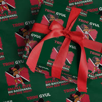 Trini Gyul Wrapping Paper Roll Funny Trinidadian Girl Afro Island Girls Caribbean - Wonder Print Shop
