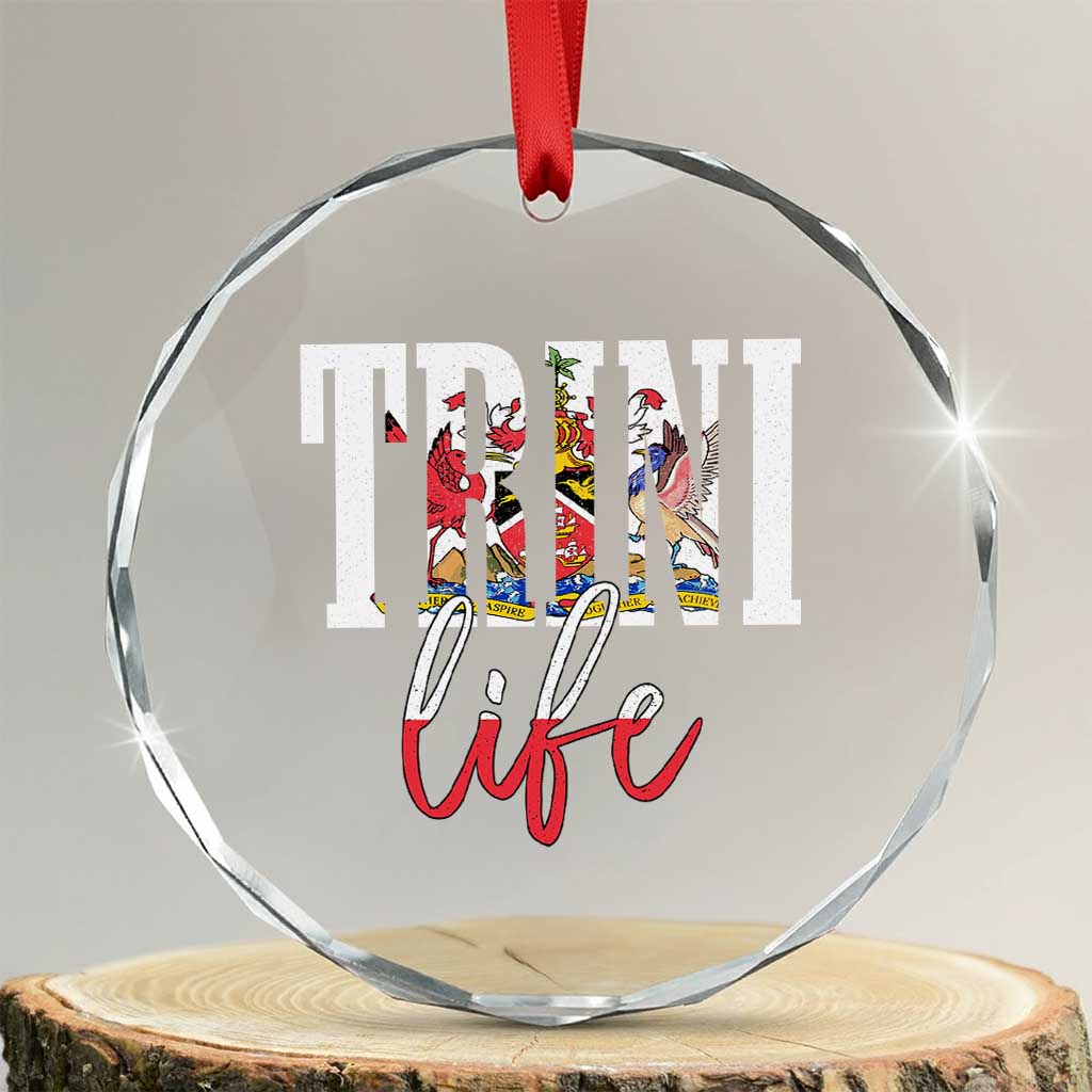 Trini Life Crystal Glass Ornament Trinidad and Tobago Flag Caribbean Souvenir TS10