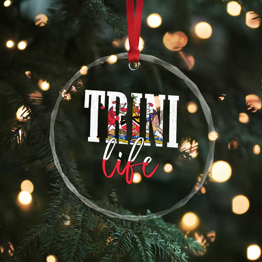 Trini Life Crystal Glass Ornament Trinidad and Tobago Flag Caribbean Souvenir TS10