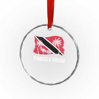 Trini Pride Crystal Glass Ornament Caribbean Trinidad And Tobago Flag