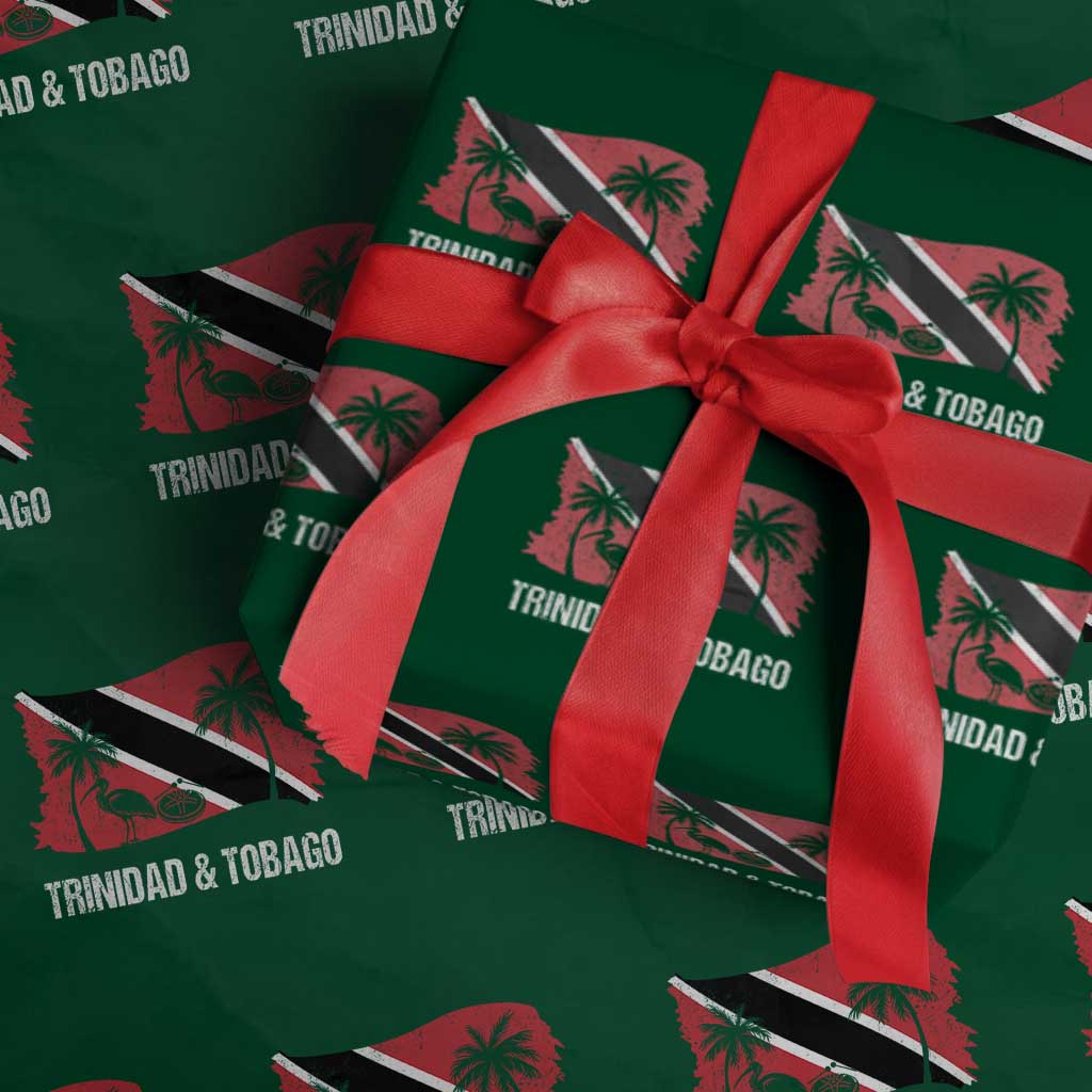Trini Pride Wrapping Paper Roll Caribbean Trinidad And Tobago Flag