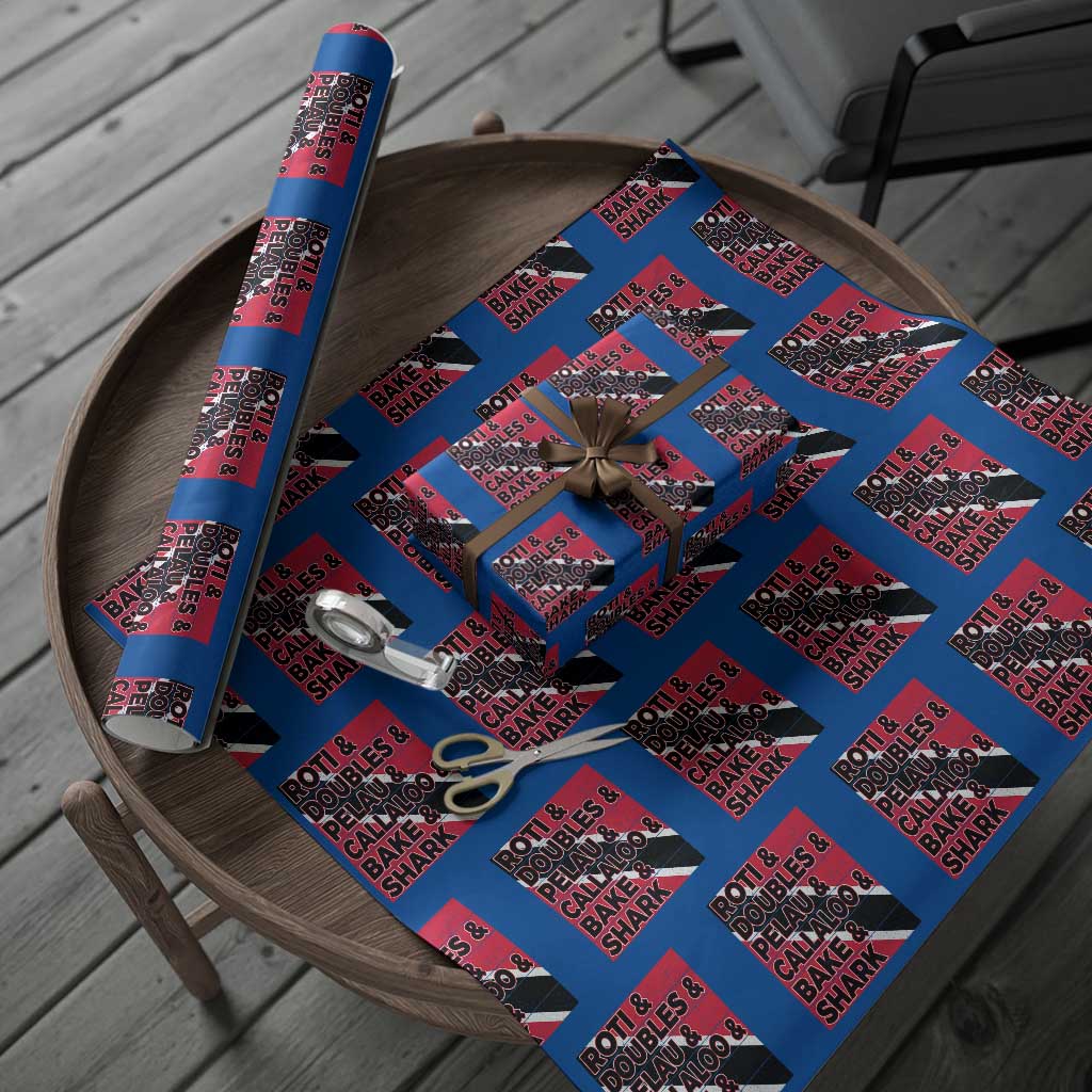 Trini Pride Wrapping Paper Roll Trinidad and Tobago National Food - Wonder Print Shop