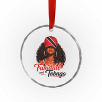 Trinidad and Tobago Afro Girl Crystal Glass Ornament Trini Black Queen Caribbean Pride Heritage Gift