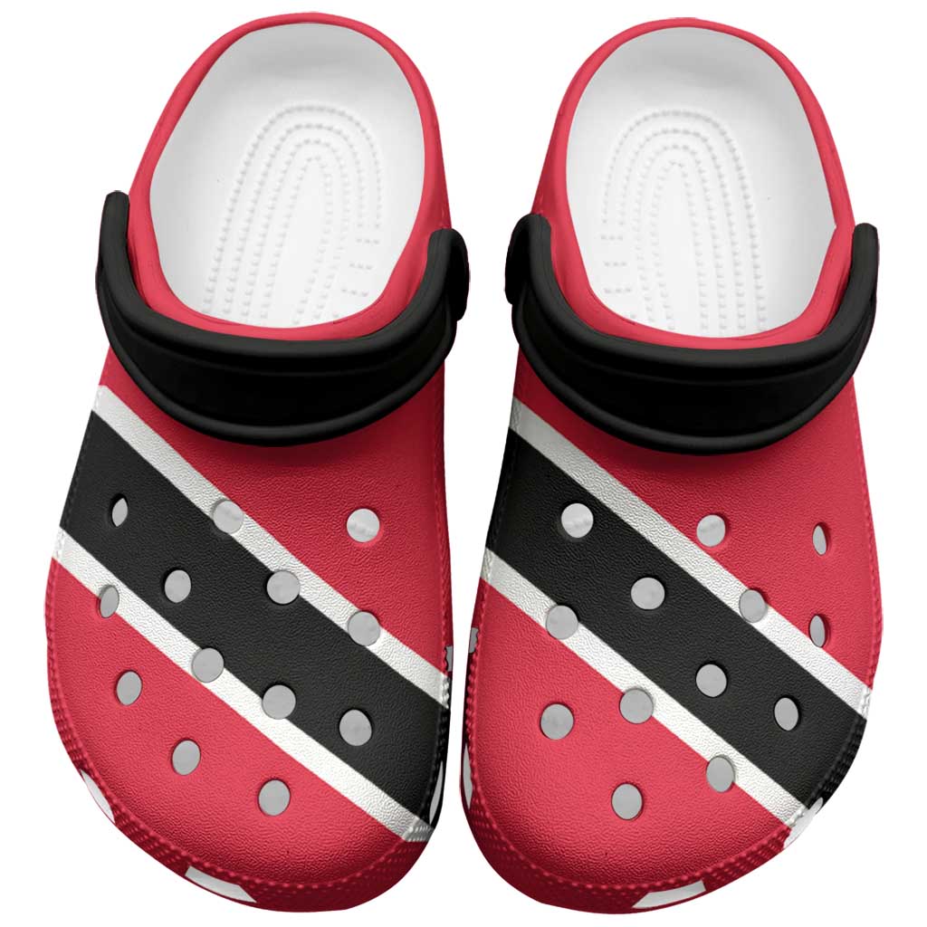 Trinidad and Tobago Clogs Shoes Heritage Palette Flag-Inspired - Wonder Print Shop