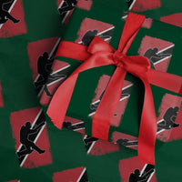 Trinidad and Tobago Cricket Wrapping Paper Roll Retro Vintage Sport Trini Trinidadian Flag Cricket Fan