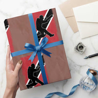 Trinidad and Tobago Cricket Wrapping Paper Roll Retro Vintage Sport Trini Trinidadian Flag Cricket Fan