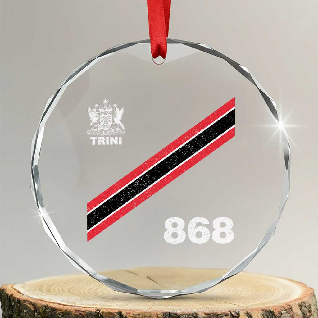 Trinidad and Tobago Flag Crystal Glass Ornament 868 Trini Soccer Fan TS10