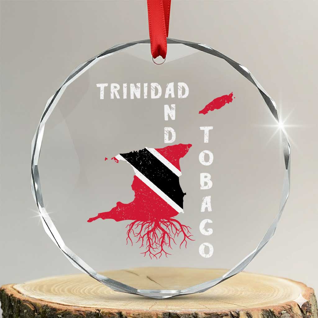 Trinidad and Tobago Flag Crystal Glass Ornament Trini Trinidadian Proud TS10
