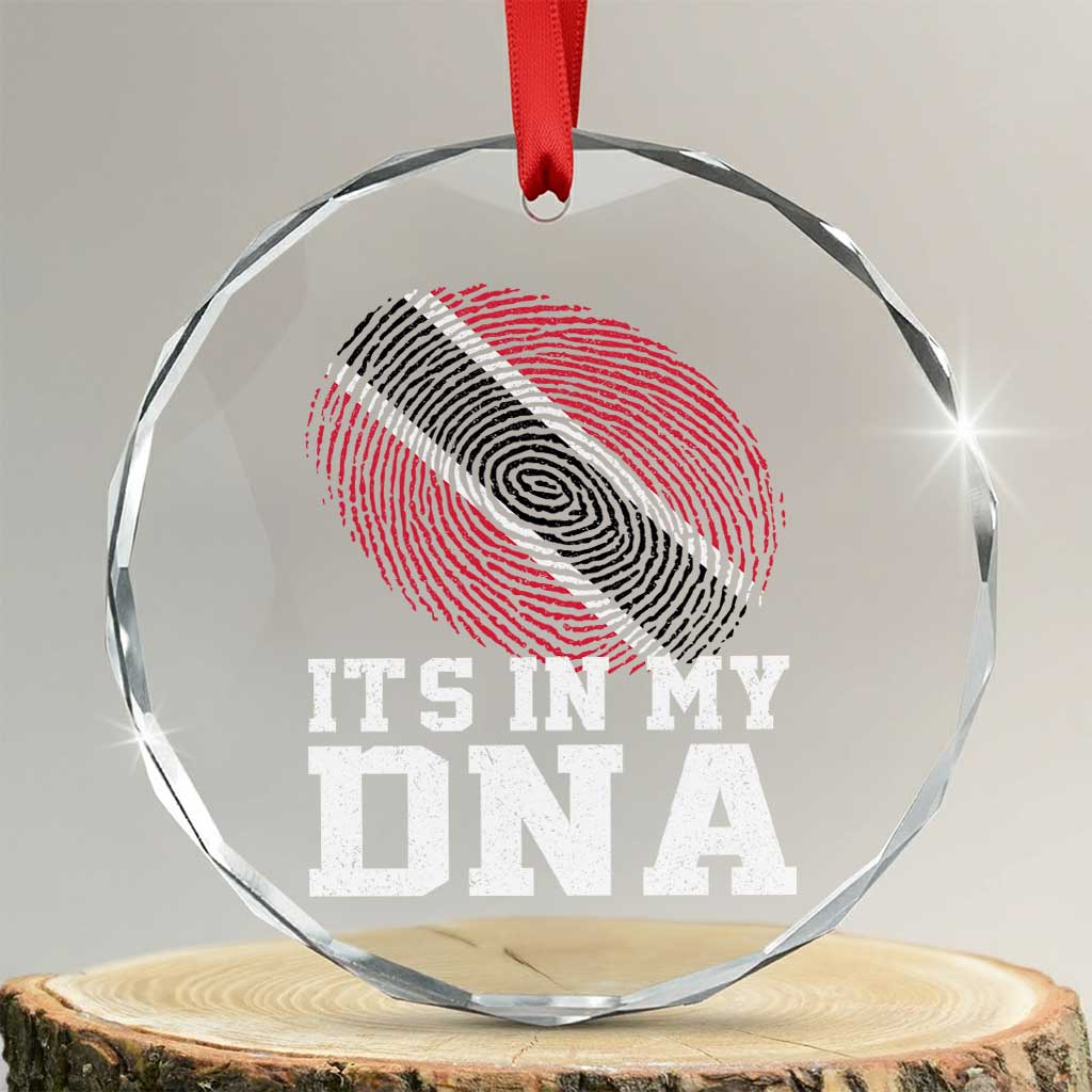 Trinidad and Tobago In My DNA Crystal Glass Ornament Trini Trinidadian Proud TS10